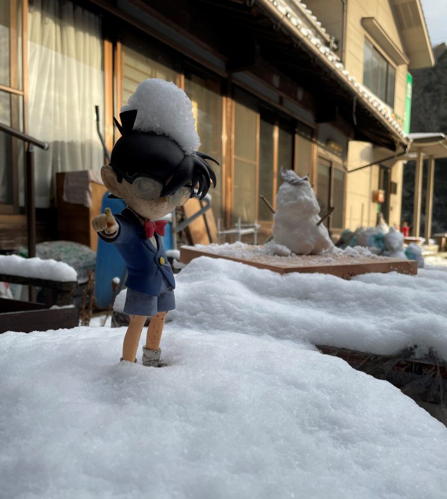 コナン君にも雪が